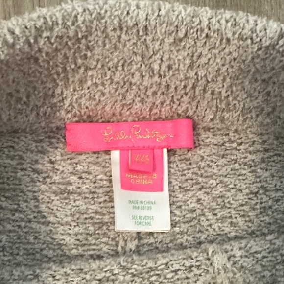 Lilly Pulitzer XXS Maryn Heathered Lunar Gray Sweater Tank & Pant Lounge Set - Picture 7 of 11